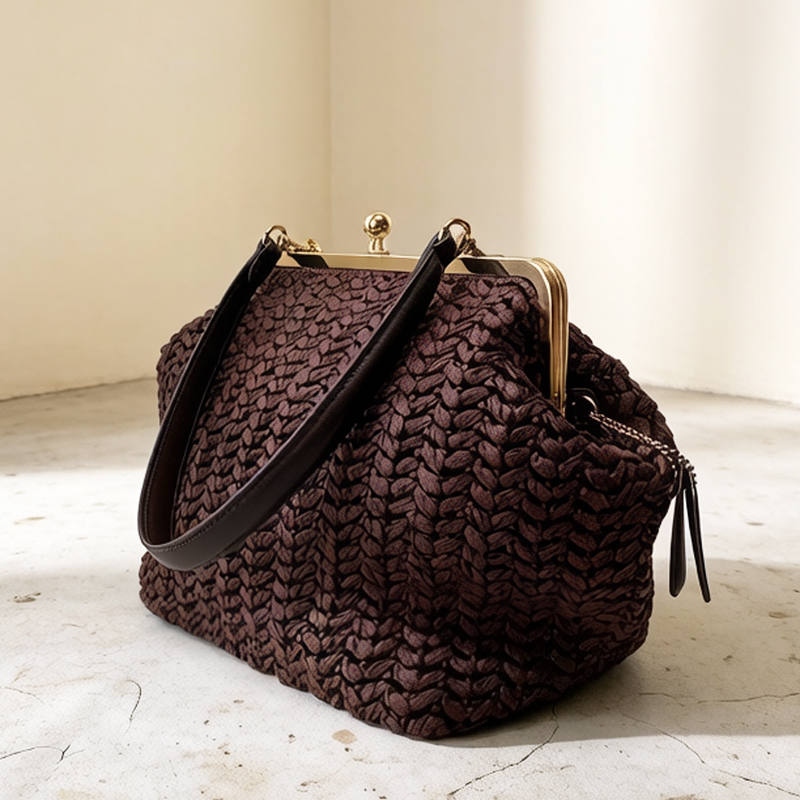 Women'S Vegan Bags - Sac de plage en paille de