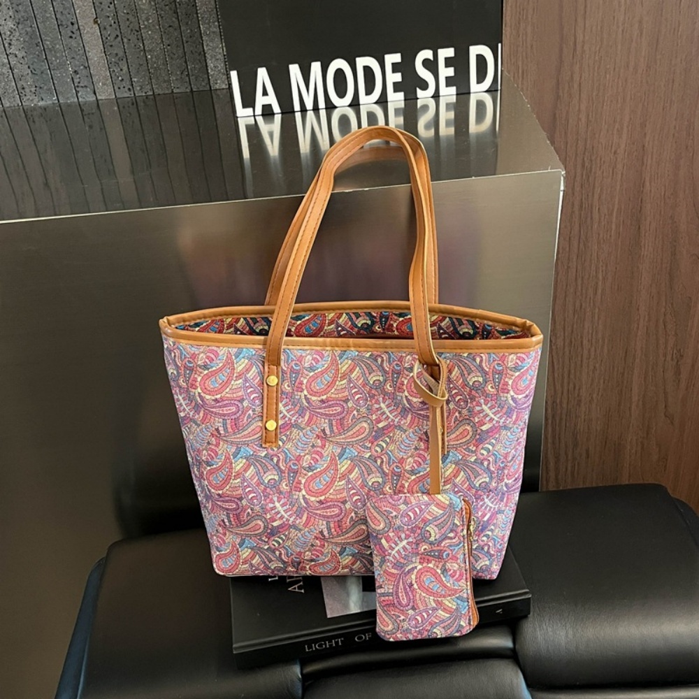 Women Bags For Work - Ensemble de 2 sacs fourre-tout grande