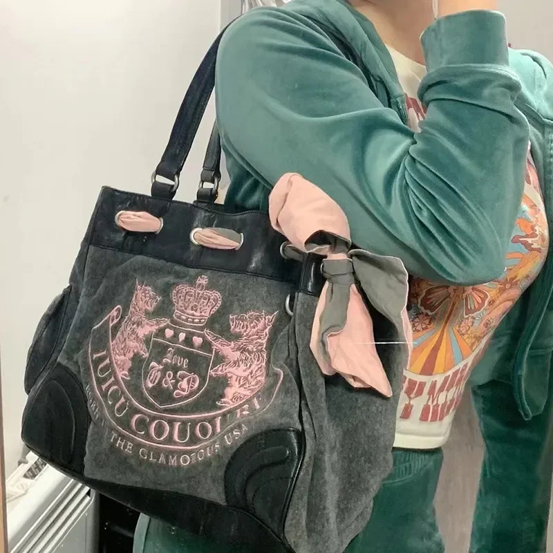 Women'S Vegan Bags - Sac fourre-tout grande capacité brodé style