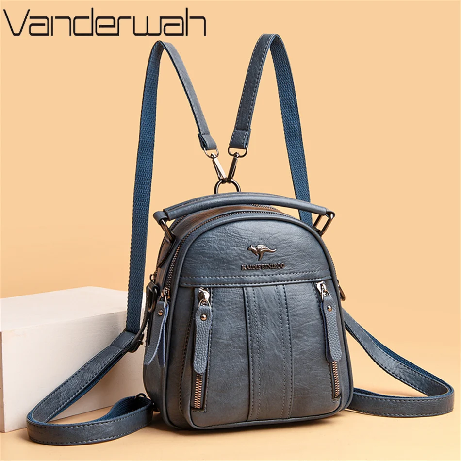Women Bags In Sale - Sac à dos en cuir multifonction