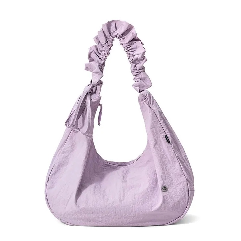 Hobo Bag Slouchy - Sac Hobo en Nylon Froissé pour