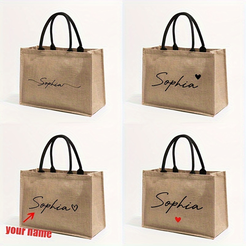 Women Bags Name - Sac de plage personnalisé avec motif