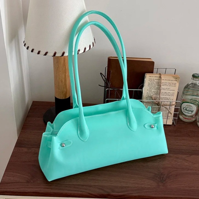 Women Hand Bags For Office - Sac à main en PVC uni