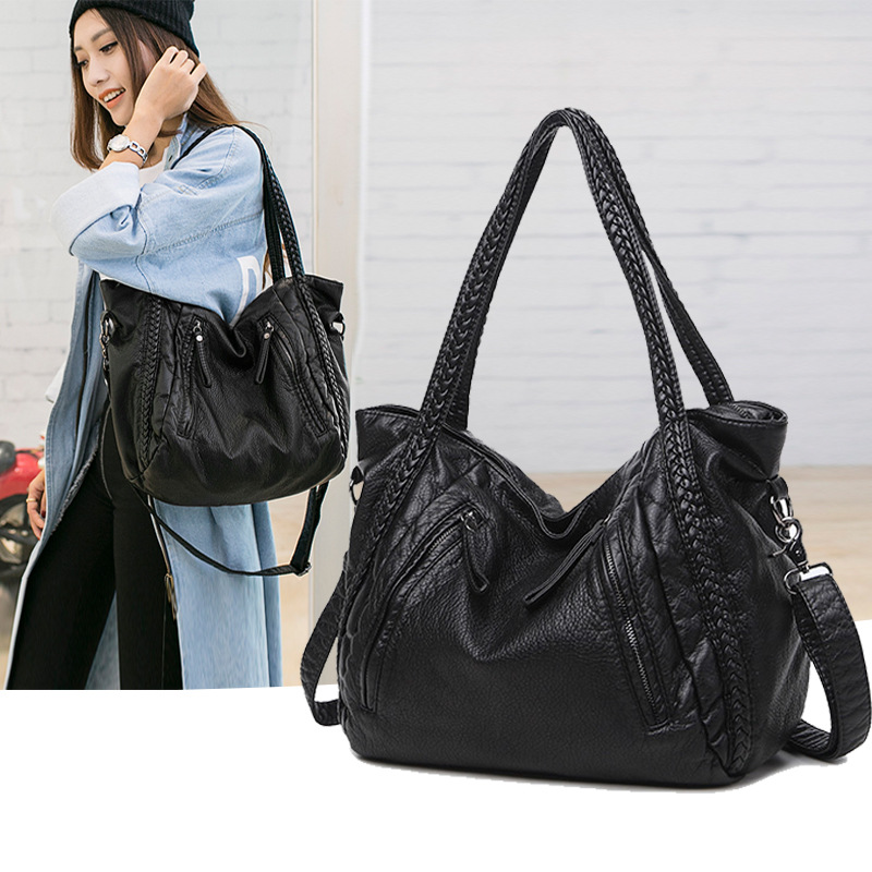 Hobo Bag Slouchy - SHELKSBAG noir sacs à bandoulière en