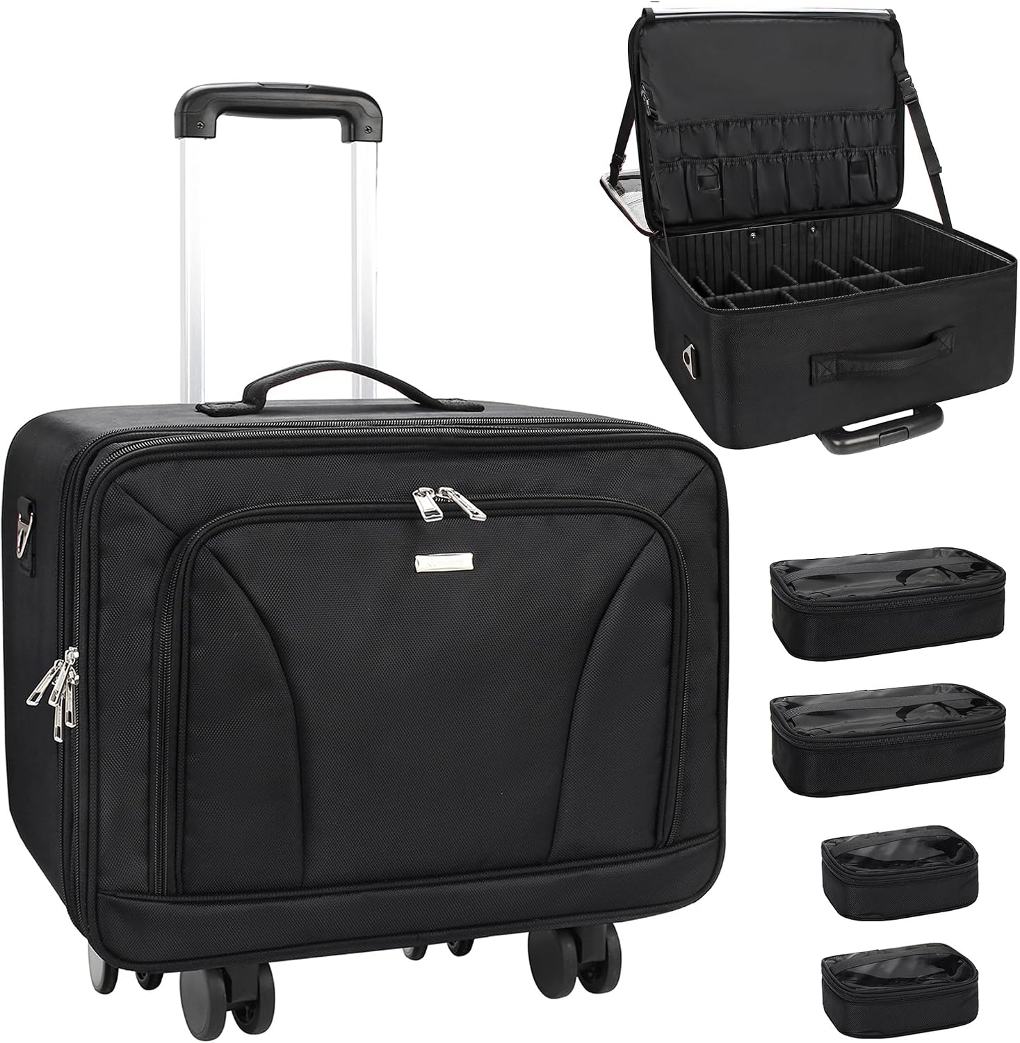 Women'S Bags - Valise de maquillage extra-large à roulettes