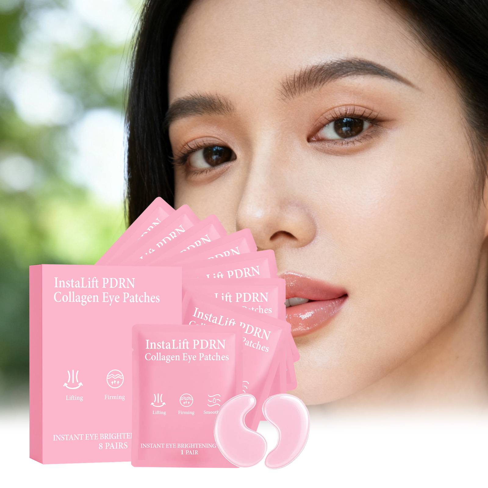 Women Bags Under Eyes - Instalift PDRN patchs pour les yeux