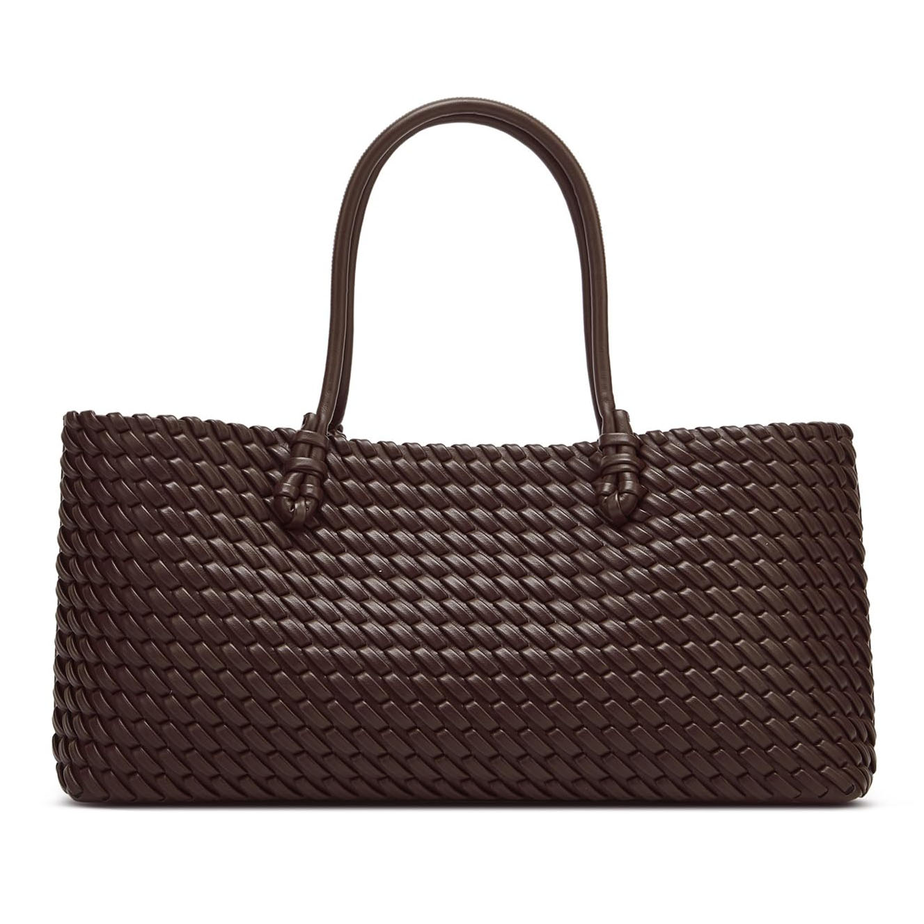 Women'S Vegan Bags - Sac fourre-tout tissé pour femme, grand