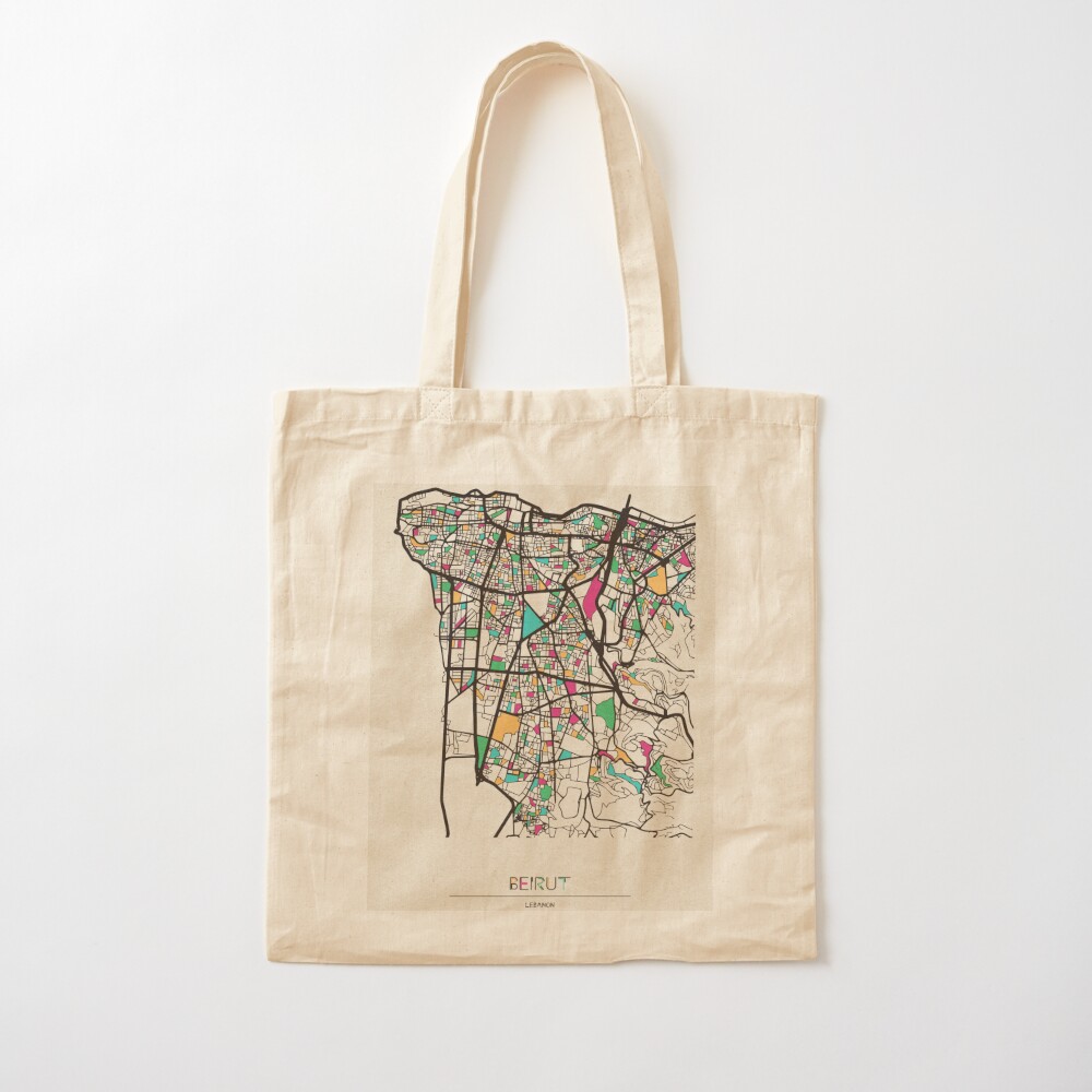 Sac fourre-tout avec carte de  - Women Bags Lebanon avis et prix