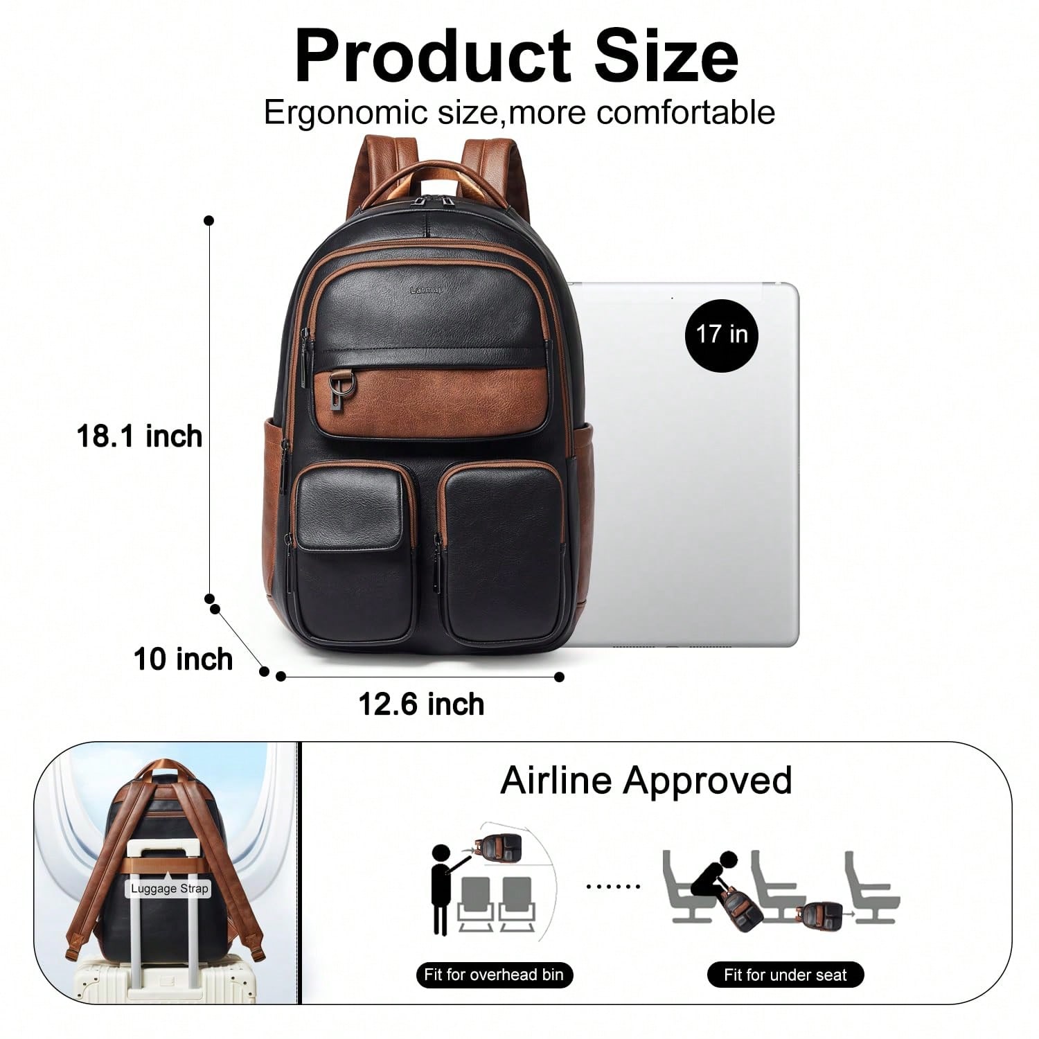 Sac à dos en cuir vegan LATMAP - Women'S Vegan Bags avis et prix