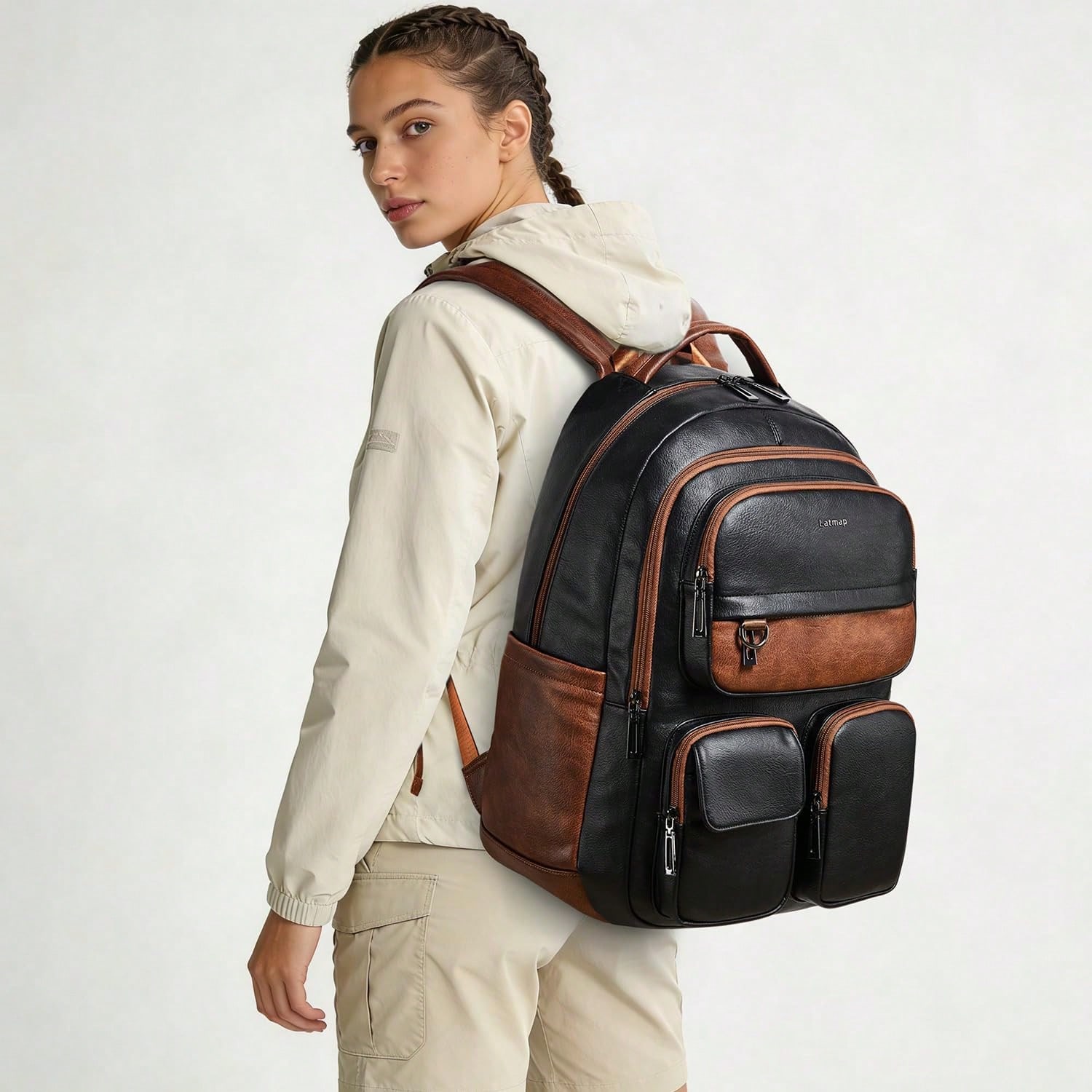 Sac à dos en cuir vegan LATMAP - Women'S Vegan Bags avis et prix