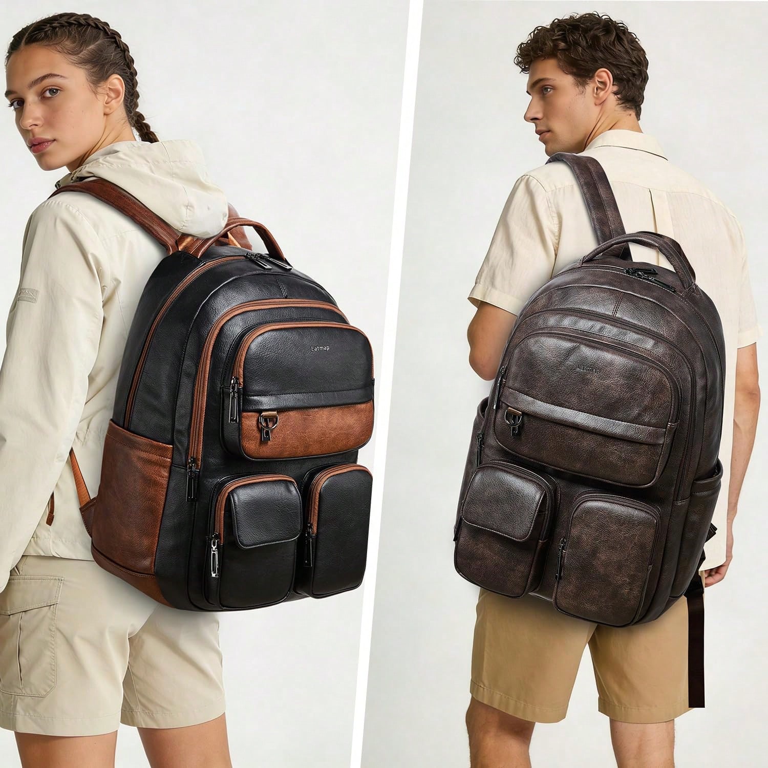 Sac à dos en cuir vegan LATMAP - Women'S Vegan Bags avis et prix