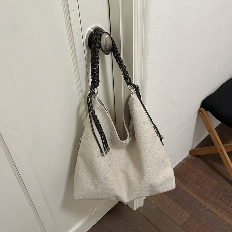 Sac hobo côtelé crème pour fem - Hobo Bag Slouchy avis et prix