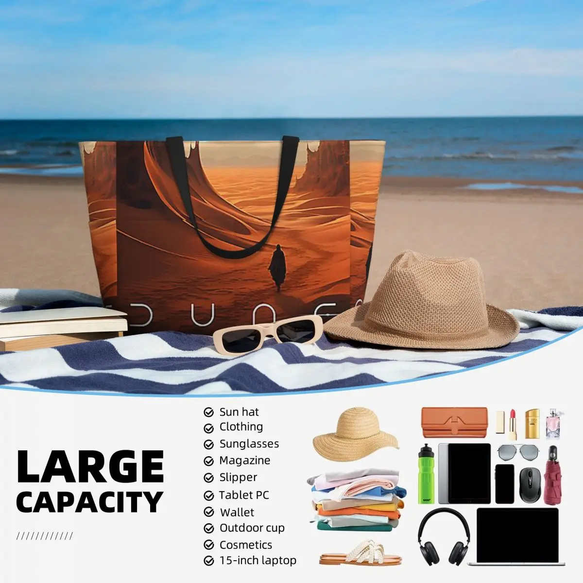 Dune 2020 Fan Art Beach Tote B - Women Bags Dune avis et prix