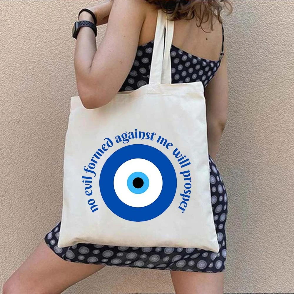 Sac en toile imprimé œil grec  - Women Bags For Work avis et prix