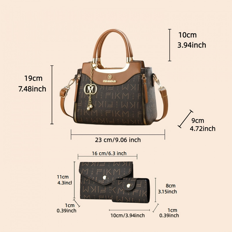 Ensemble de 3 sacs imprimés de - Women'S Bags Handbags avis et prix