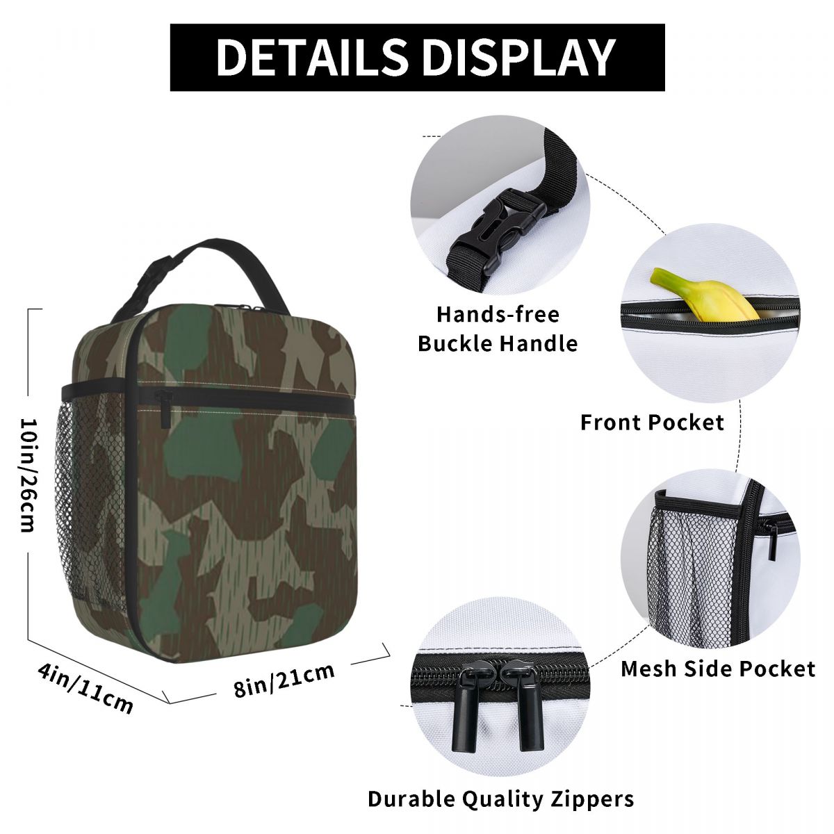 Sac à déjeuner isotherme camou - Women Bags Germany avis et prix