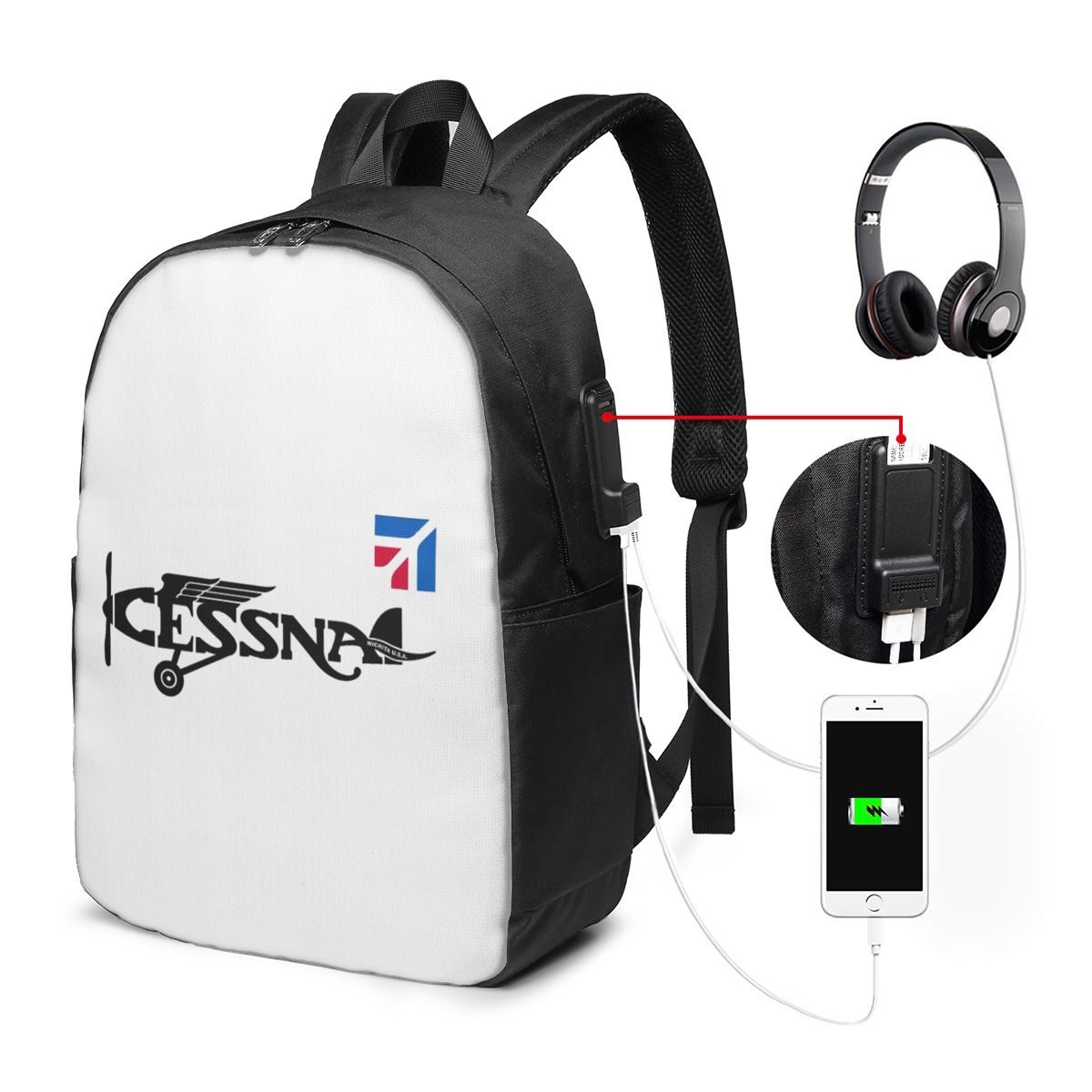 Sac à dos avec logo Cessna, sa - Women'S Bags avis et prix