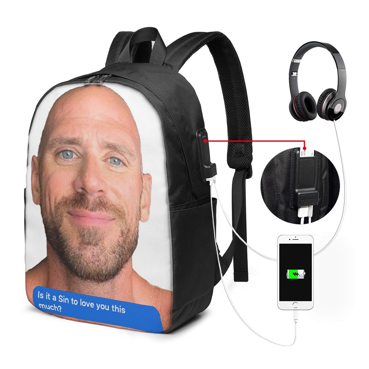 Johnny Sins Flirty Text Bubble - Women'S Bags avis et prix