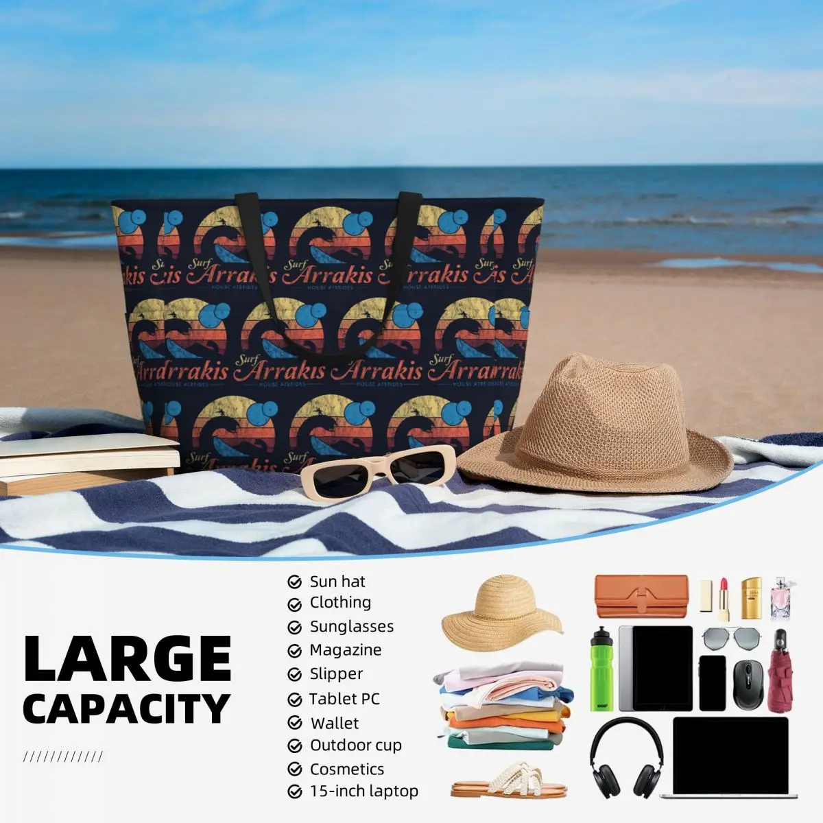 Sac fourre-tout de plage Arrak - Women Bags Dune avis et prix