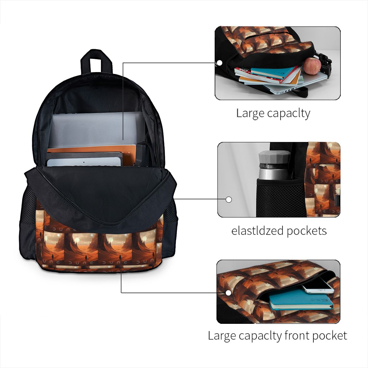 Dune 2020 Fan Art Sac à dos po - Women Bags Dune avis et prix