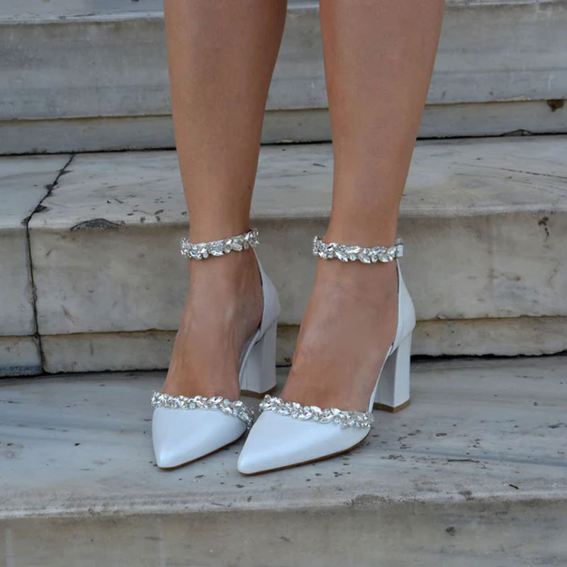 Talon haut pointu talon épais  - Women Bags And Shoes avis et prix