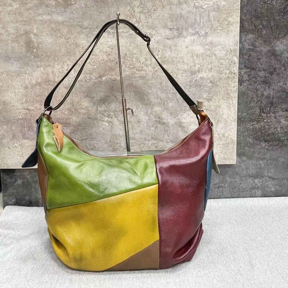 Respzed-Sac vintage en cuir vé - Hobo Bag Slouchy avis et prix